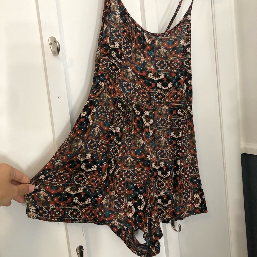 Forever 21 romper lace up back
